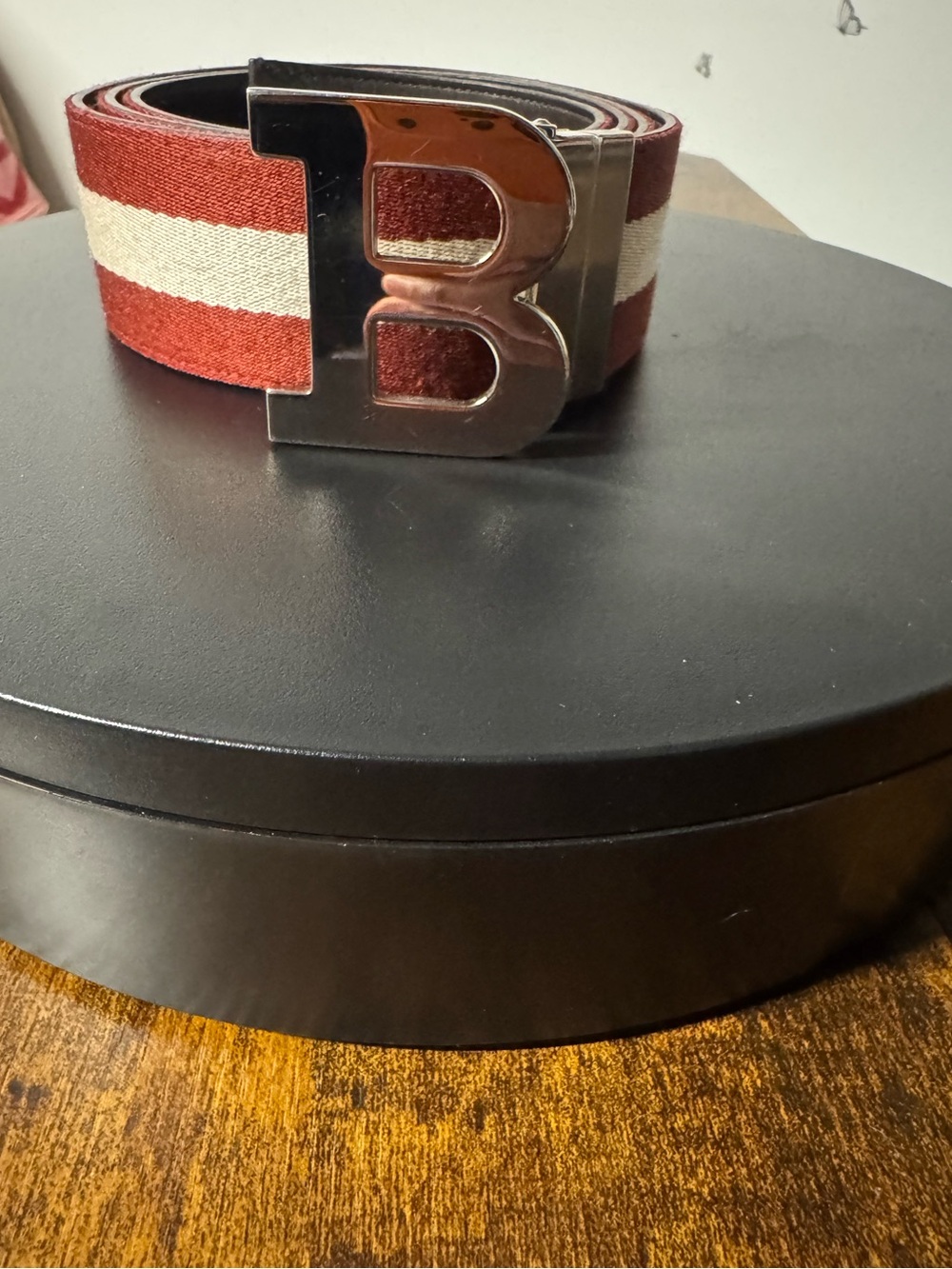 Bally Brown Leather Belt with Embossed Logo